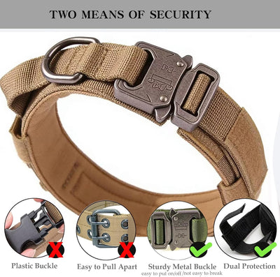 Tactical Nylon Dog Collar with Handle