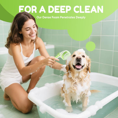 2-Pack Pet Shampoo Dispensing Bath Brushes