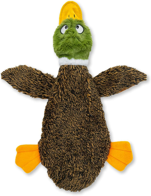 Squeaky Stuffless Duck Toy for Busy Dogs