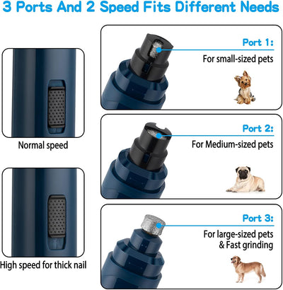 Quiet Rechargeable Dog Nail Grinder