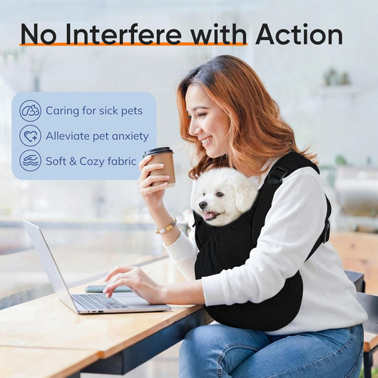 Hands-Free Dog Sling Carrier Pouch