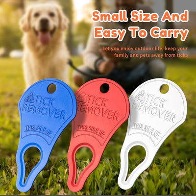 3-Pack Portable Tick Remover Keys for Dogs