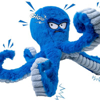 Durable Squeaky Octopus Plush Toy