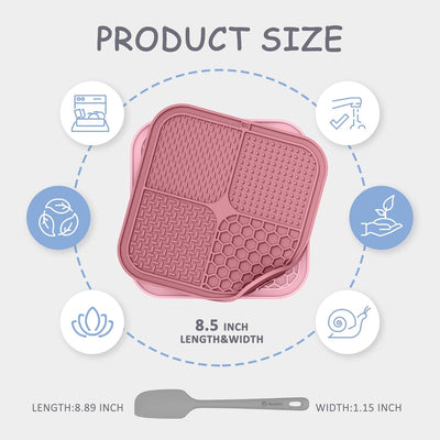 Dog Lick Mat 2-Pack with Suction Cups