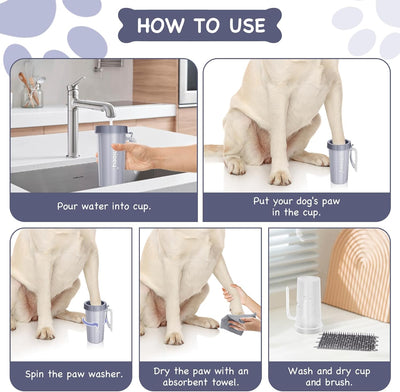 Paw Cleaner Cup With Handle