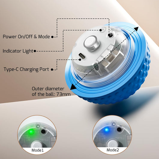 Smart Interactive Dog Ball I Rechargeable LED