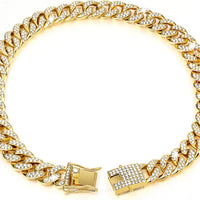 Gold Cuban Link Dog Chain Collar