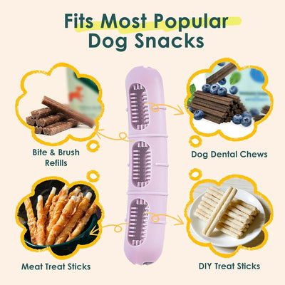 Stuffable Dog Toothbrush Chew Toy