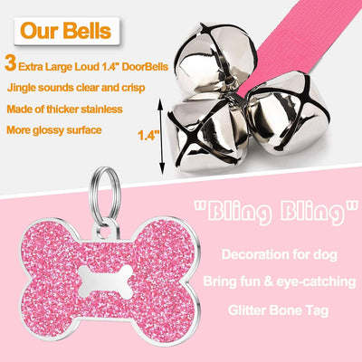 Adjustable Two-Pack Puppy Potty Training Doorbell Set