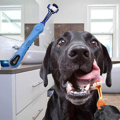 3-Sided Dog Toothbrush 2-Pack