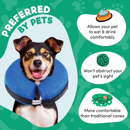 Inflatable Dog Cone Collar | Soft Donut Recovery