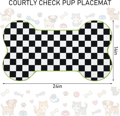 Buffalo Plaid Dog Placemat Mat 14x24
