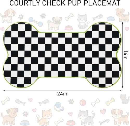 Buffalo Plaid Dog Placemat Mat 14x24
