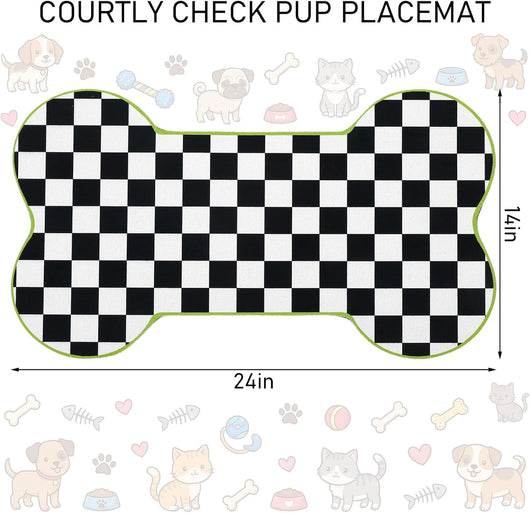 Buffalo Plaid Dog Placemat Mat 14x24