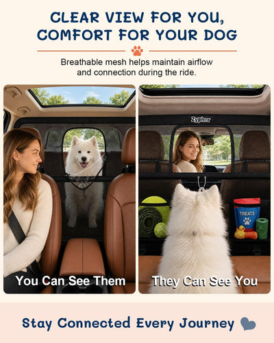 Dog Car Barrier Mesh Divider Travel Safety