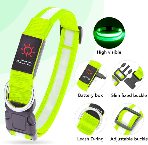 LED USB Rechargeable Safety Dog Collar