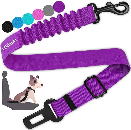 Adjustable Elastic Dog Seat Belt Safety Tether