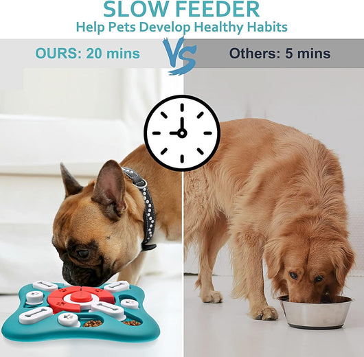 Interactive Treat Dispensing Dog Puzzle for Enrichment