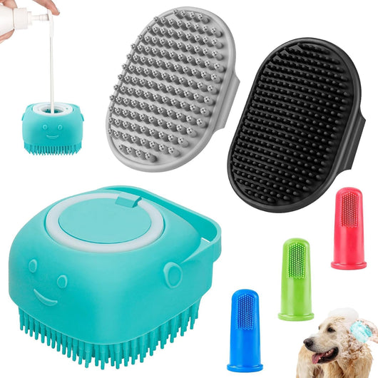 6-Piece Dog Bath Brush Grooming Set