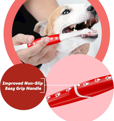 Dual Head Dog Toothbrush For Medium Large Dogs