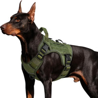 Tactical Dog Harness No Pull – Heavy Duty Reflective Dog Vest with Handle for Large Dogs