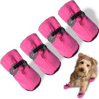 Dog Boots | Soft Fleece Anti-Slip Reflective Paw Shoes