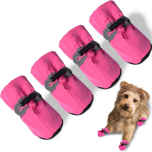 Dog Boots | Soft Fleece Anti-Slip Reflective Paw Shoes