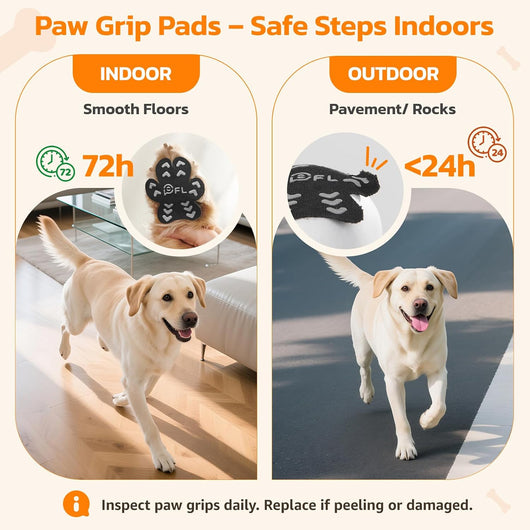 Anti-Slip Dog Paw Pad Shoes for Seniors