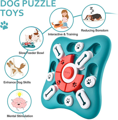 Interactive Treat Dispensing Dog Puzzle for Enrichment