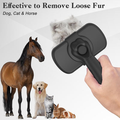 Self-Cleaning Shedding Brush for Dogs