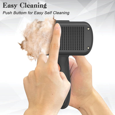 Self-Cleaning Shedding Brush for Dogs