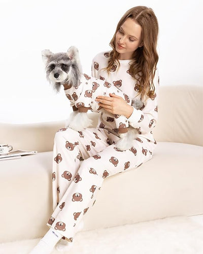 Matching Dog & Owner Pajamas | Women & Pet Holiday PJ Set | Soft Cozy Sleepwear