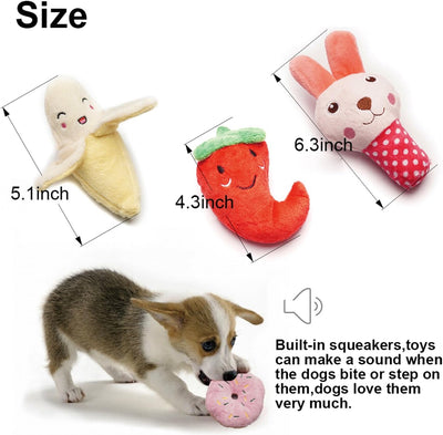 Squeaky Puppy Toy Pack for Small Dogs