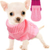 2-Pack Cable Knit Sweaters for Small Dogs