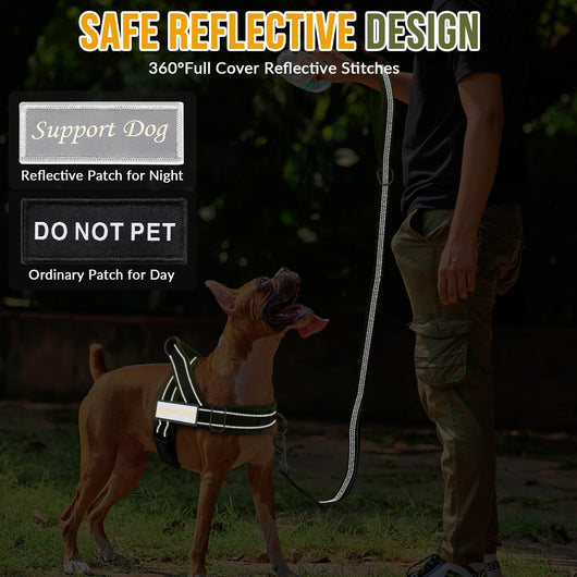Reflective Tactical No-Pull Dog Harness and Leash