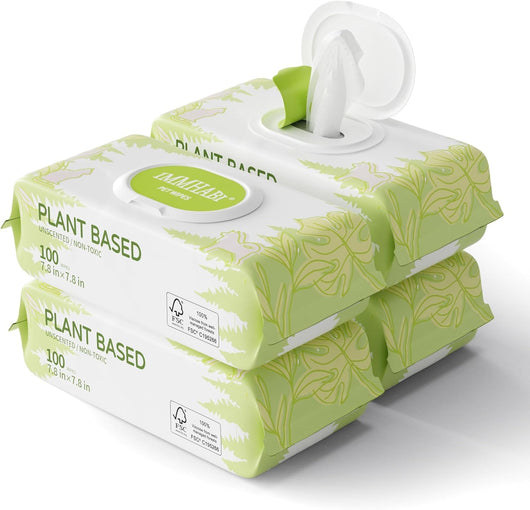 Hypoallergenic plant based dog cleaning wipes