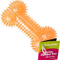 Spiky Squeaky Dog Bone Toy for Heavy Chewers