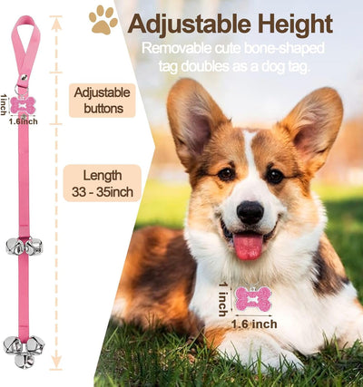 Adjustable Two-Pack Puppy Potty Training Doorbell Set