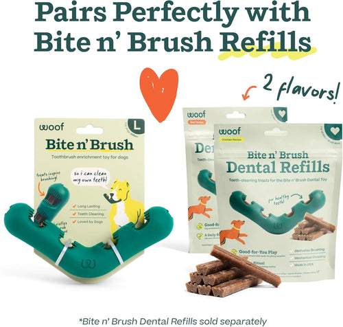 Woof Bite n' Brush Dog Toy