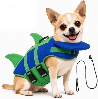Reflective Dog Life Jacket With Chin Float