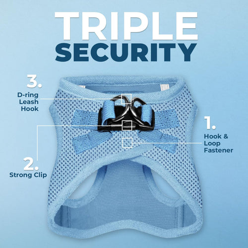 Baby Blue Step-In Dog Harness