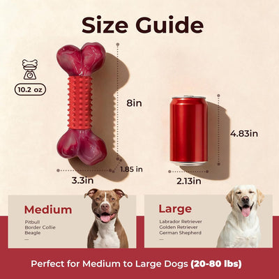 Tough Dog Chew Toy I Durable Bone for Large Dogs