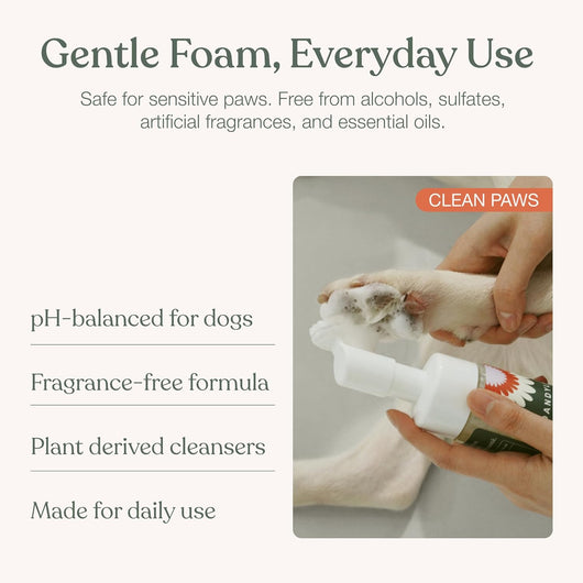 Fragrance Free Dog Paw Foam Cleaner