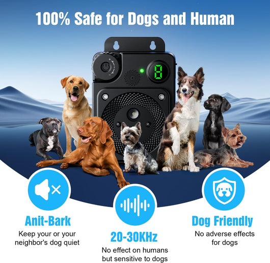 Remote Dog Bark Deterrent 50FT