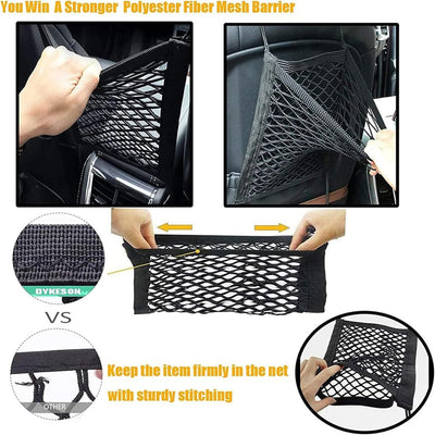 Stretchable Dog Car Safety Barrier Storage Organizer Net