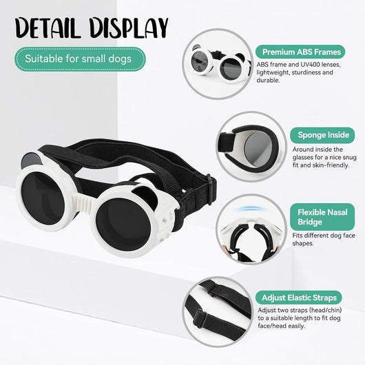 Dog Sunglasses UV Protection Cute Small Dogs