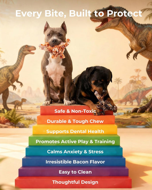 2-Pack Nylon Dino Chew Bones