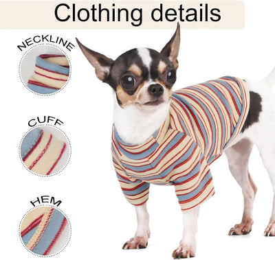 Stylish Striped Dog Shirt | Breathable Pet Apparel