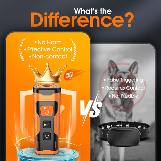Ultrasonic Dog Bark Deterrent Device I 50FT Indoor & Outdoor