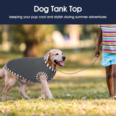 Large Dog Shirt 2 Pack | Cooling Sleeveless Tank Top for Big Breeds